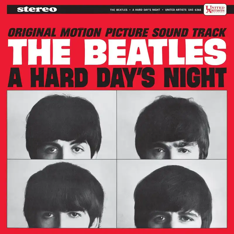 A Hard Day's Night US soundtrack album cover (1964)