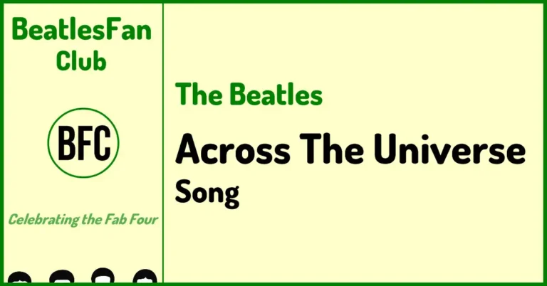 Across The Universe Beatles song on Let It Be with other official versions