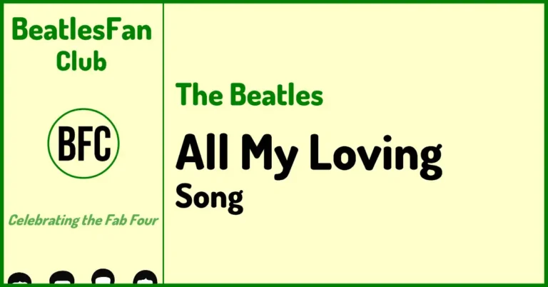 All My Loving Beatles song on With The Beatles (1963)