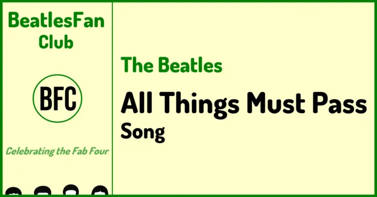 All Things Must Pass George Harrison demo on Anthology 3 (1969)
