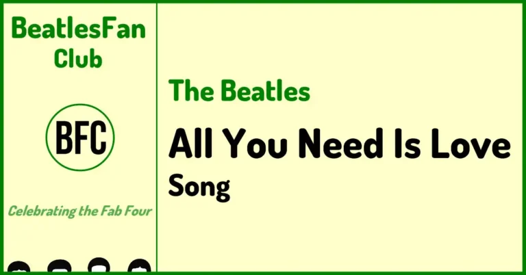 All You Need Is Love Beatles single (1967)