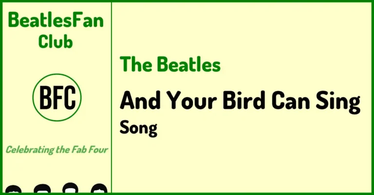 And Your Bird Can Sing Beatles song from Revolver (1966) banner