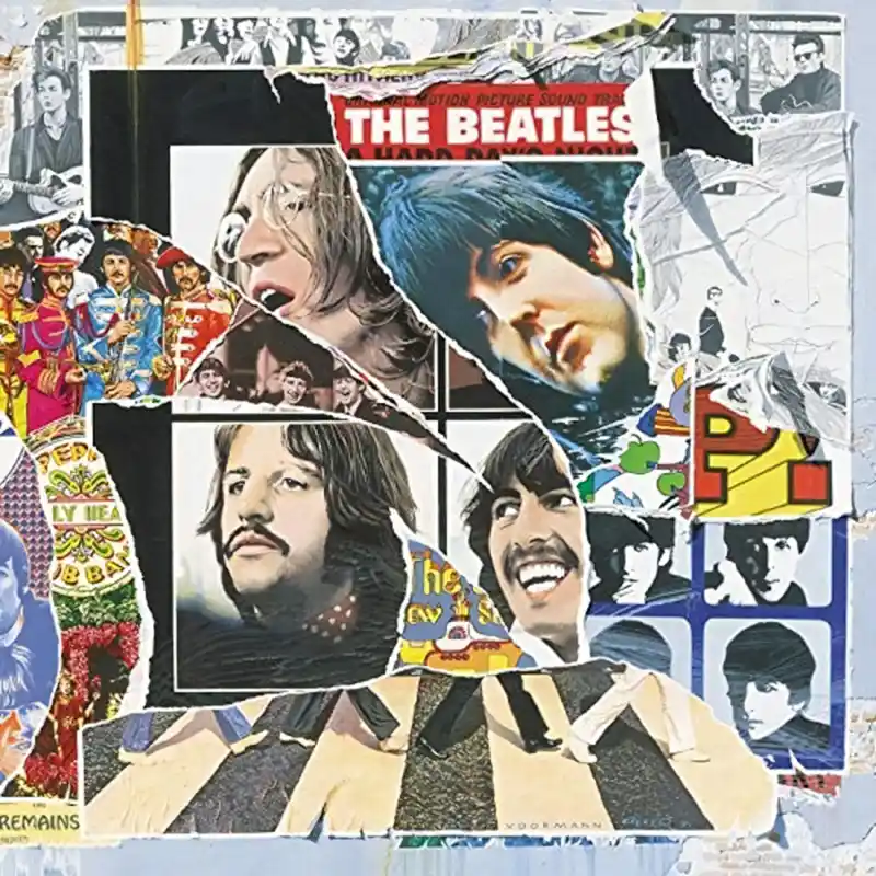 The Beatles Anthology 3 album cover artwork (1996), designed by Klaus Voormann