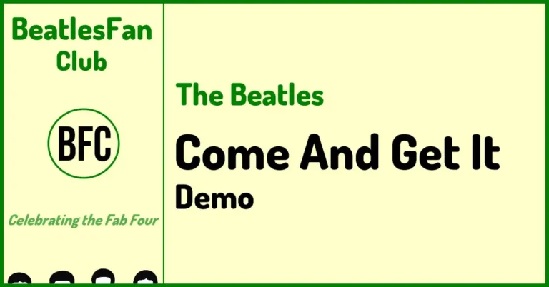 The Beatles - Come And Get It (Paul McCartney) Banner