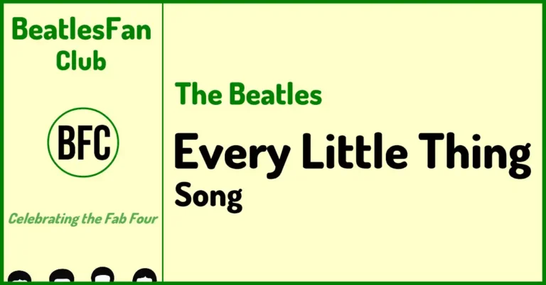 The Beatles - Every Little Thing song (1964) banner