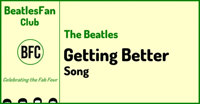 The Beatles Getting Better song banner (1967)
