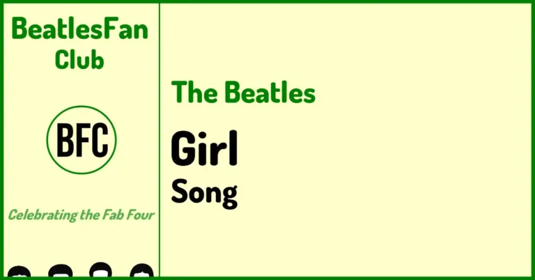 The Beatles Girl song banner (1965)
