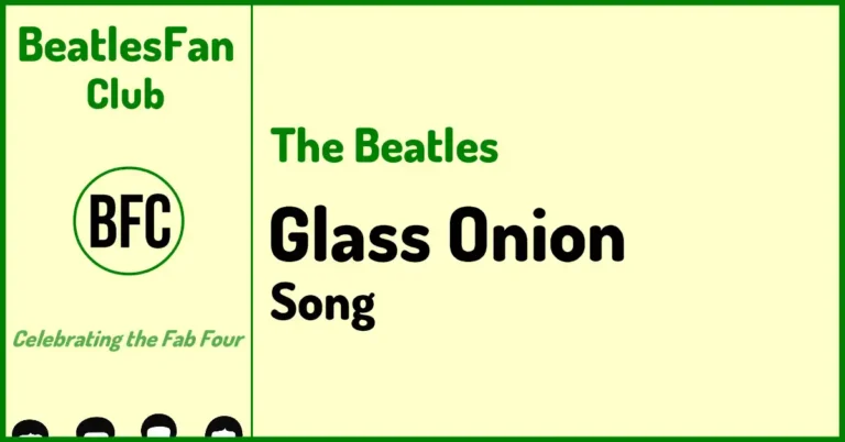 The Beatles Glass Onion song banner (1968)