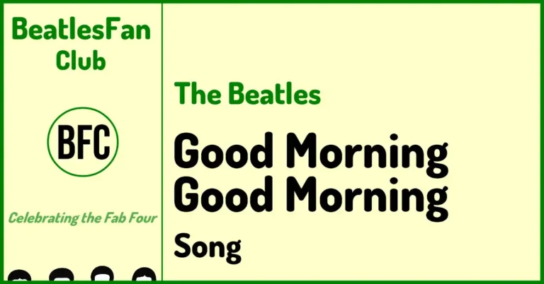 Good Morning Good Morning - The Beatles song (1967) banner