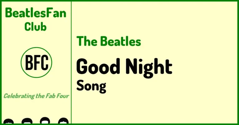Good Night - The Beatles song (1968) banner