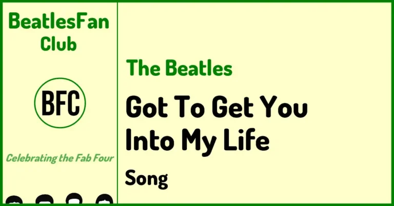 Got To Get You Into My Life - The Beatles (1966) banner