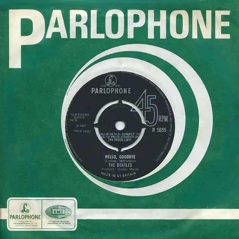 Hello, Goodbye single artwork (1967)