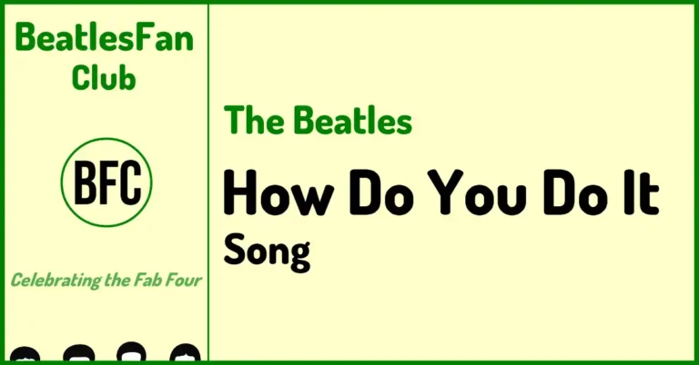 How Do You Do It - The Beatles 1962 recording, released on Anthology 1 (1995) banner