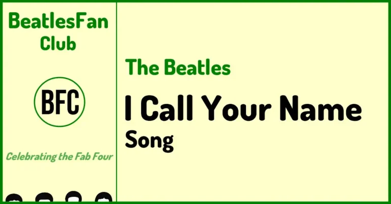 I Call Your Name - The Beatles song (1964) banner
