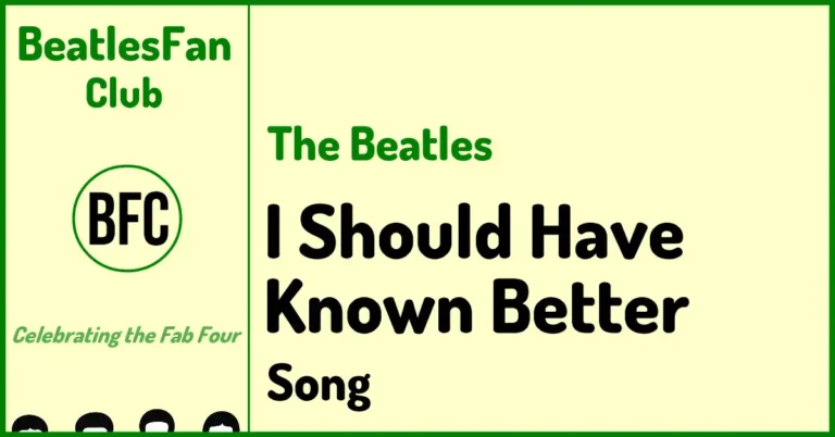 I Should Have Known Better - The Beatles song on A Hard Day's Night (1964) banner