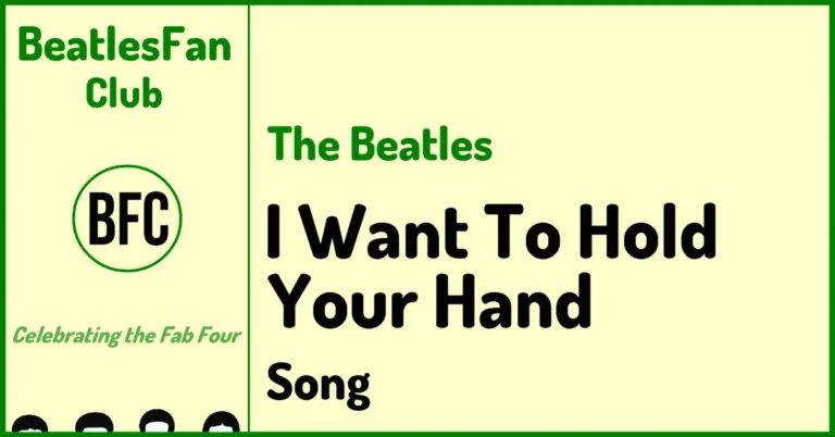 I Want To Hold Your Hand - The Beatles Parlophone 45 label (1963) banner