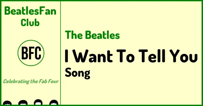 I Want To Tell You - The Beatles song on Revolver (1966) banner