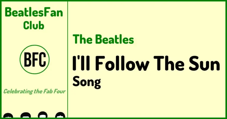 I'll Follow The Sun - The Beatles song on Beatles For Sale (1964) banner