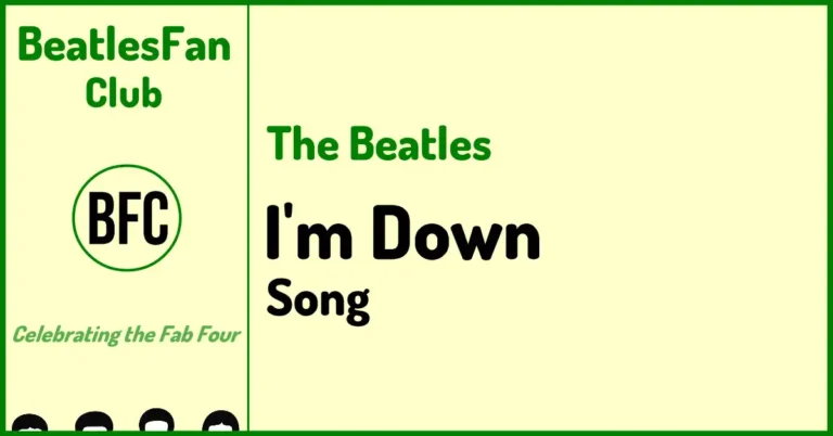 I'm Down - The Beatles song banner (1965)