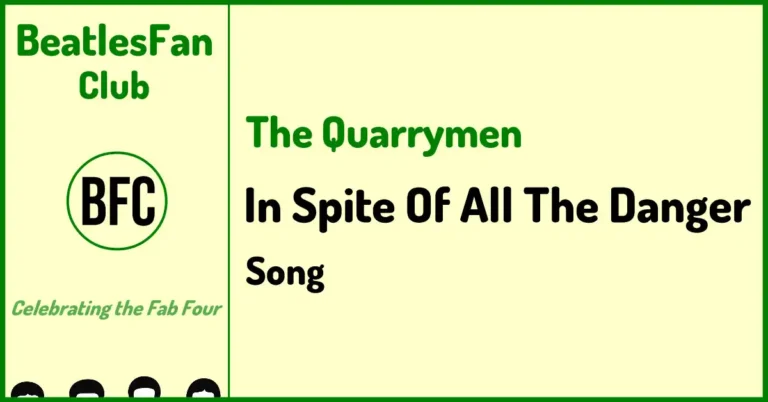 BeatlesFan.Club banner - In Spite Of All The Danger (The Quarrymen, 1958)