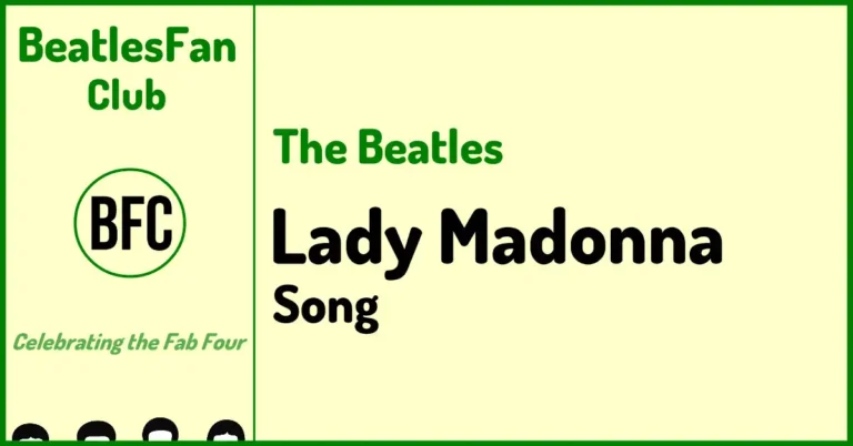 Beatles Fan Club banner - Lady Madonna song (1968)