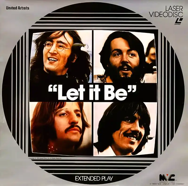 The 1981 LaserDisc release of the Beatles' documentary film Let It Be.
