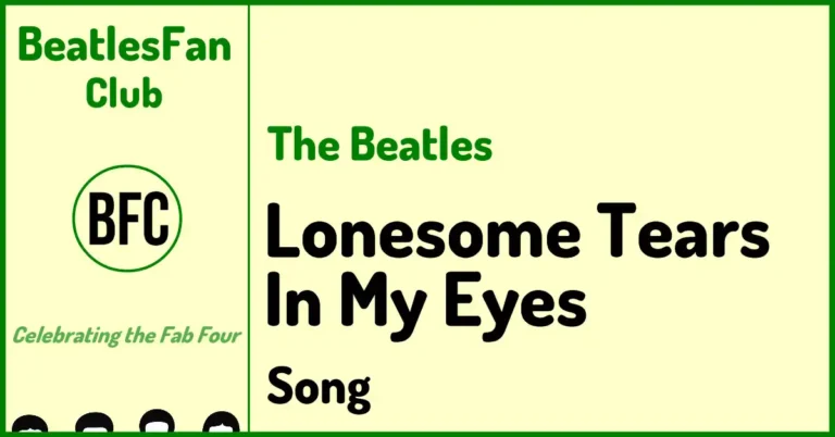The Beatles - Lonesome Tears In My Eyes (Live At The BBC, 1963) banner