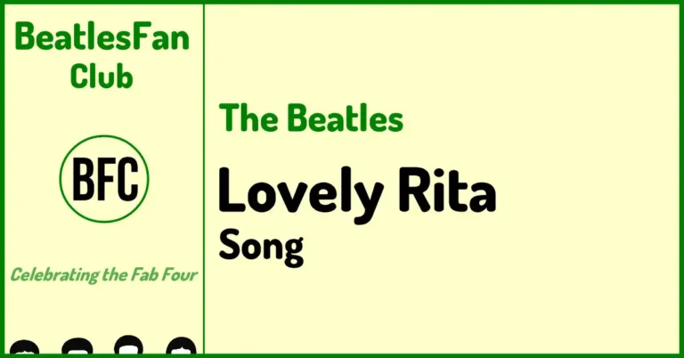 Lovely Rita - The Beatles song on Sgt Pepper's Lonely Hearts Club Band (1967) banner