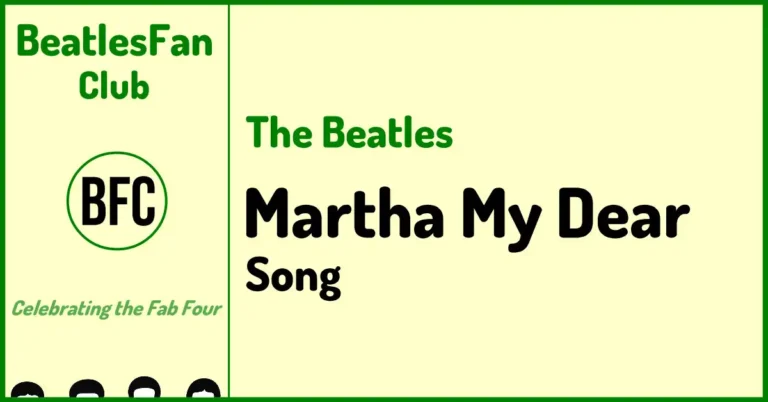 Martha My Dear - The Beatles Song (White Album, 1968) banner