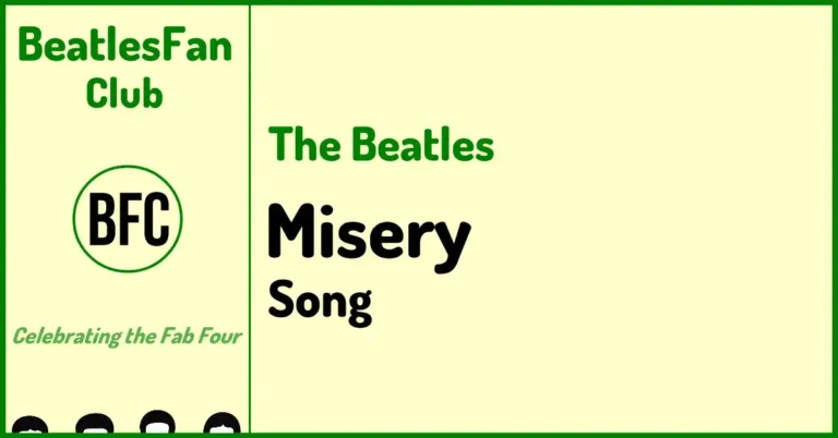 BeatlesFan.Club banner for Misery (The Beatles song, Please Please Me, 1963)