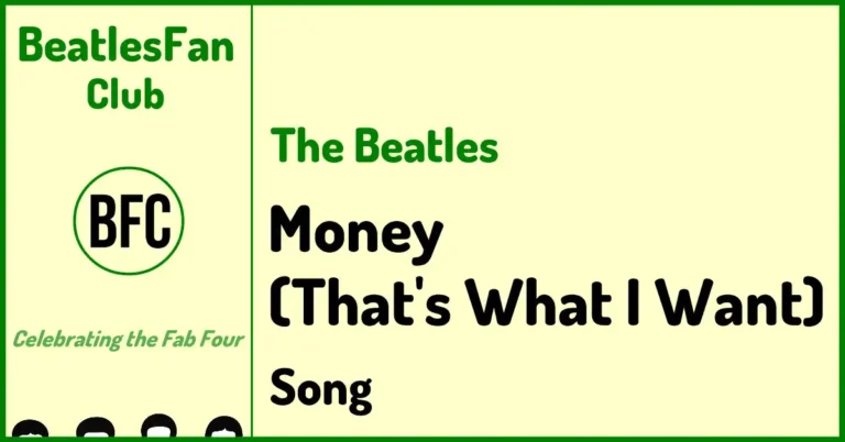 BeatlesFan.Club banner for Money (That's What I Want) (The Beatles cover, With The Beatles, 1963)