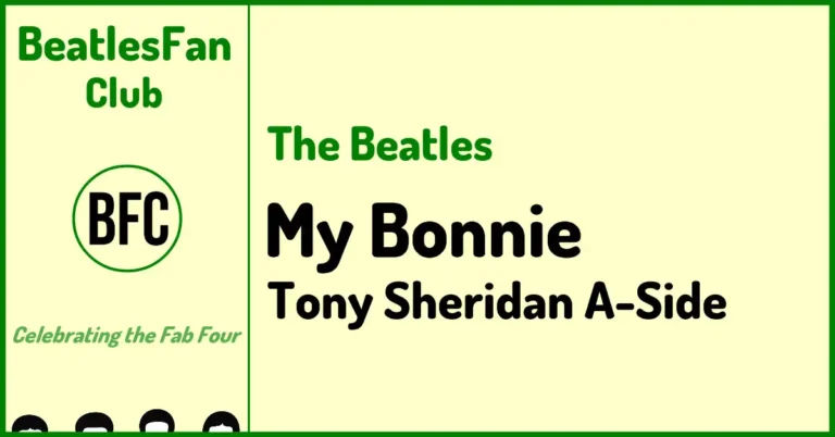 BeatlesFan.Club banner for My Bonnie (Tony Sheridan and The Beatles single, Hamburg, 1961)