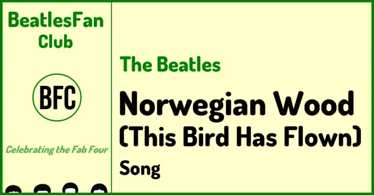 BeatlesFan.Club banner for Norwegian Wood (This Bird Has Flown) - The Beatles song (1965) from Rubber Soul