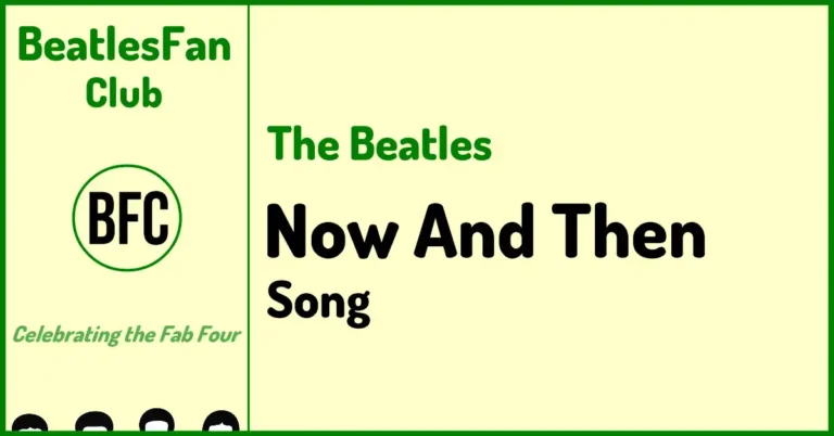 BeatlesFan.Club banner for Now And Then - The Beatles single (2023), billed as the last Beatles song