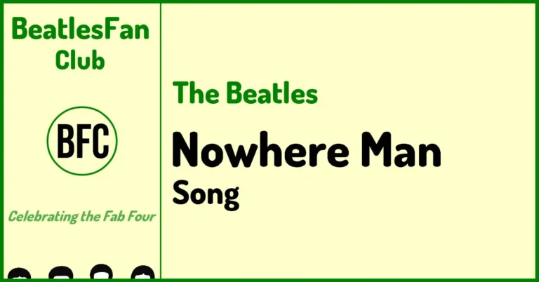 BeatlesFan.Club banner for Nowhere Man - The Beatles song (1965) from Rubber Soul