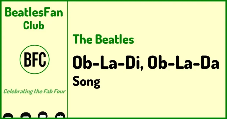 The Beatles Ob-La-Di, Ob-La-Da song (1968) banner