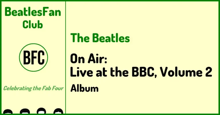 The Beatles On Air Live at the BBC Volume 2 album overview banner