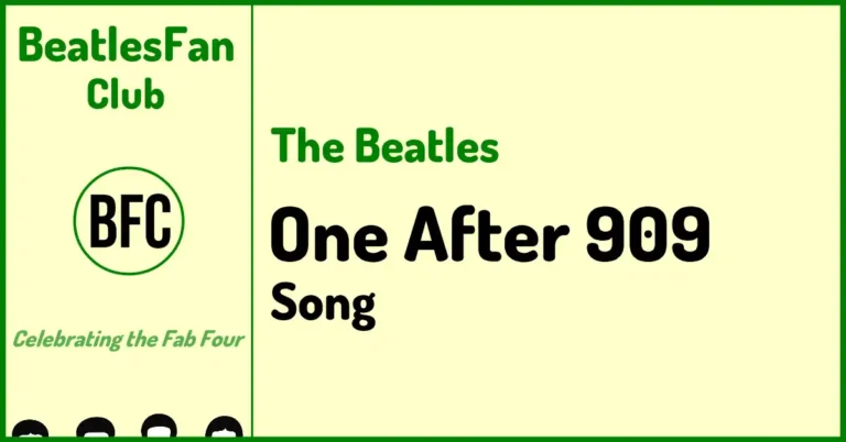 The Beatles One After 909 song banner