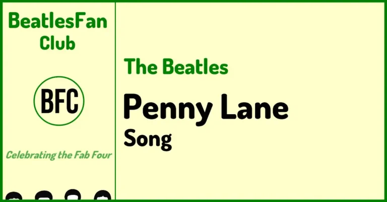 The Beatles Penny Lane song banner