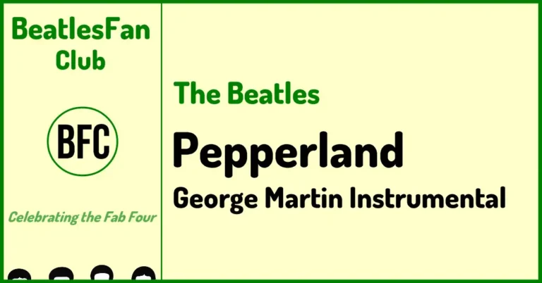 The Beatles Pepperland George Martin instrumental on Yellow Submarine banner