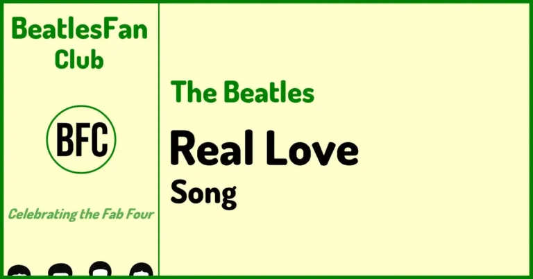 The Beatles "Real Love" 1996 single from Anthology 2