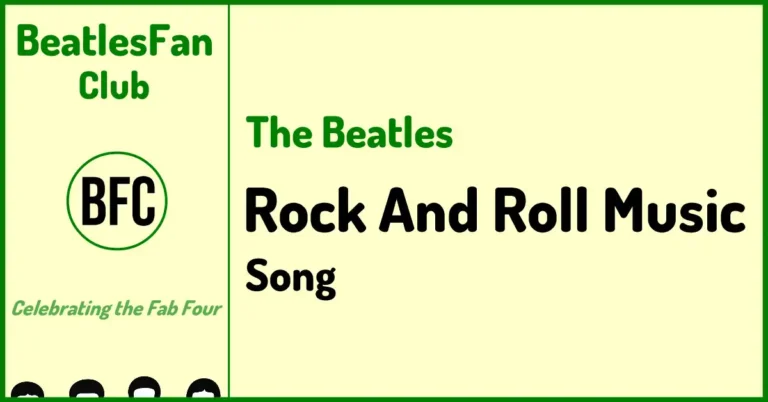 The Beatles Rock And Roll Music Beatles For Sale song banner from 1964