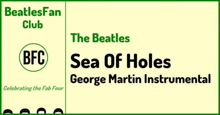 The Beatles Sea Of Holes Yellow Submarine instrumental banner from 1969