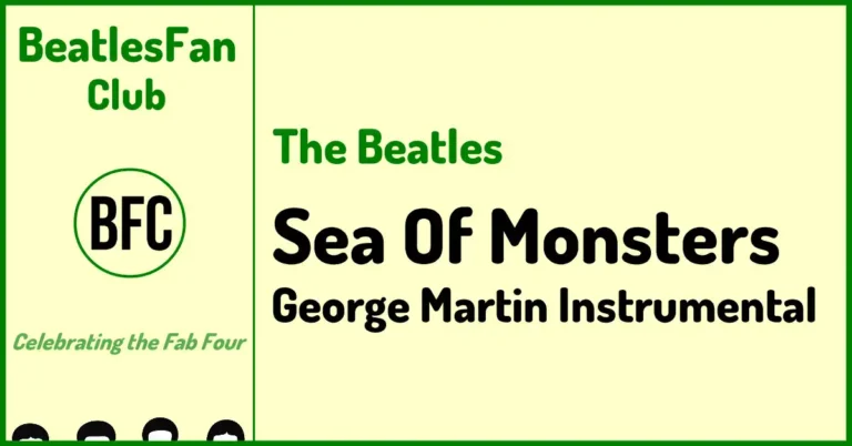 The Beatles Sea Of Monsters Yellow Submarine instrumental banner from 1969