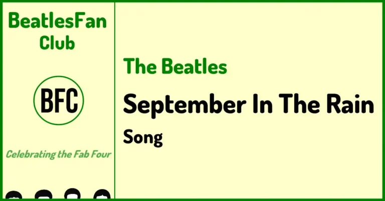 The Beatles September In The Rain Decca audition song 1962 banner