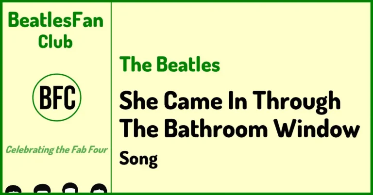 The Beatles She Came In Through The Bathroom Window Abbey Road song 1969 banner