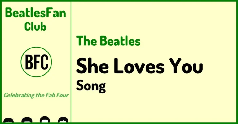 The Beatles She Loves You single song 1963 banner