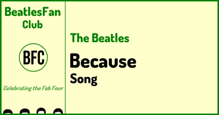 Because song 1969 Abbey Road album by The Beatles - cream banner