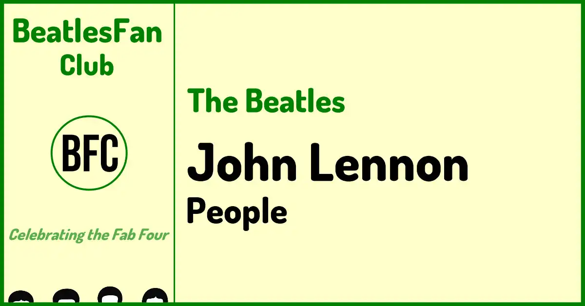 John Lennon People page banner on BeatlesFan.Club.
