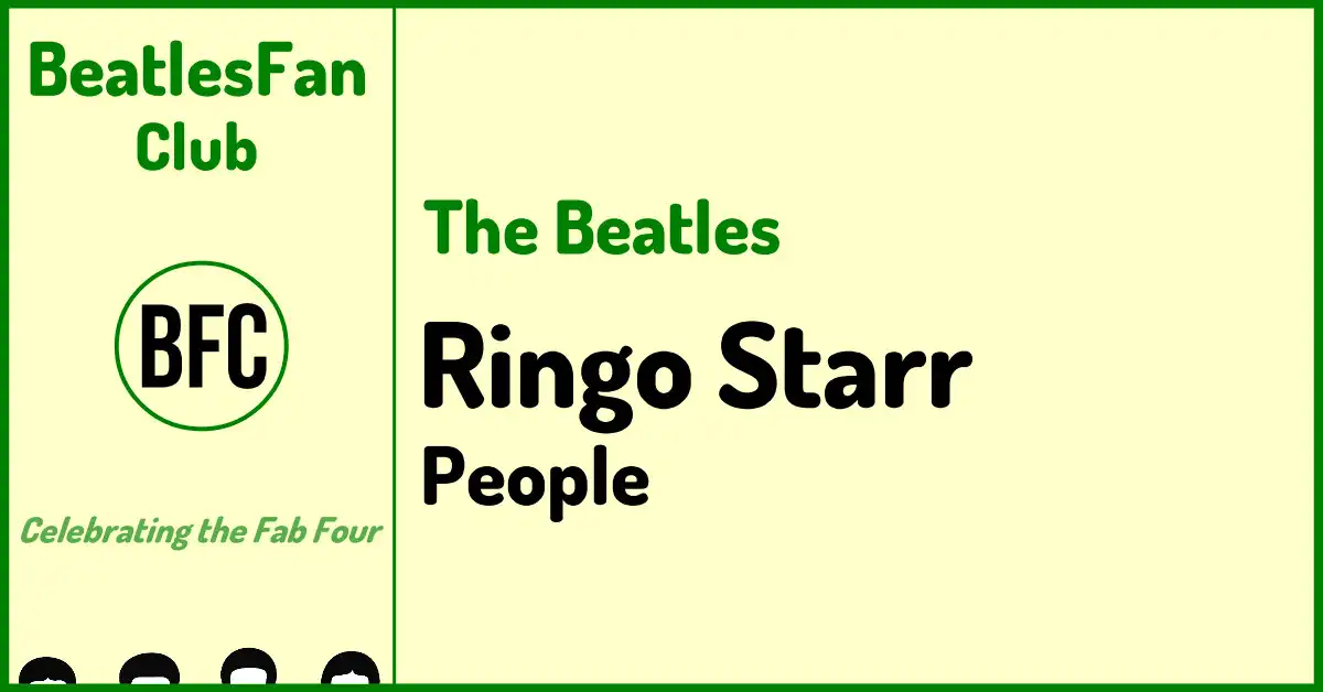 Ringo Starr People page banner on BeatlesFan.Club.